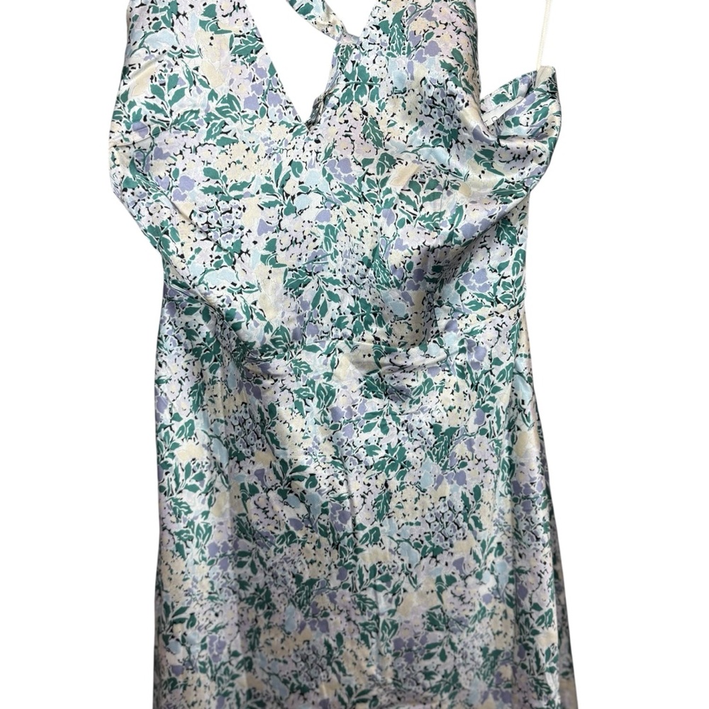 ASTR Sandrine Floral Halter Midi‎ Dress Size Medium - Picture 4 of 8